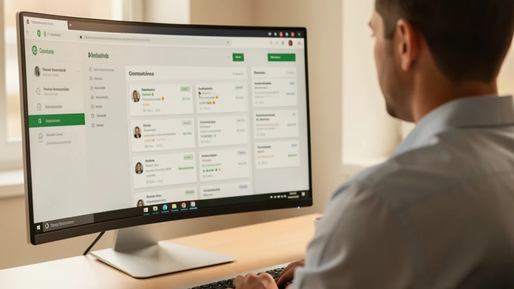 Agency operations manager reviewing cold email infrastructure across multiple client accounts
