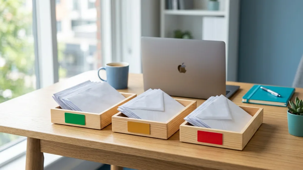 Catch-all email, disposable and role-based addresses sorted into keep, hold and remove trays