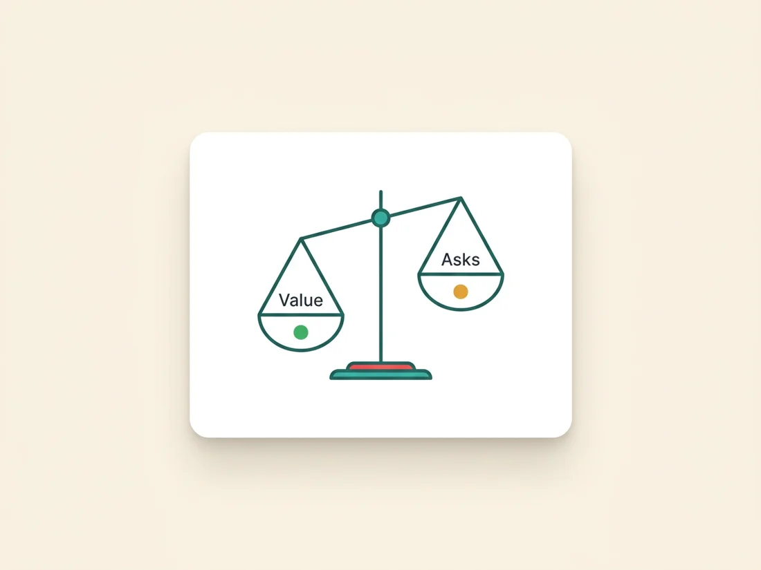 The trust budget for monetizing an email list: value must outweigh asks