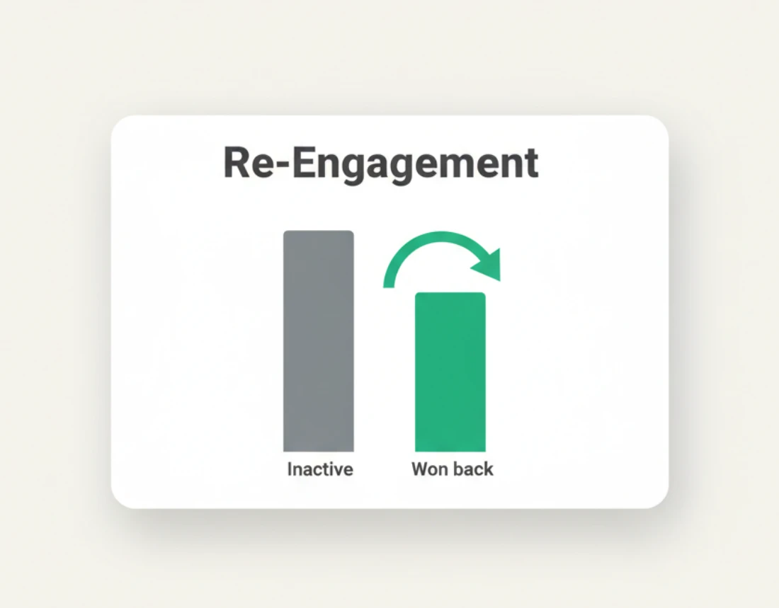 A re-engagement campaign winning back inactive subscribers