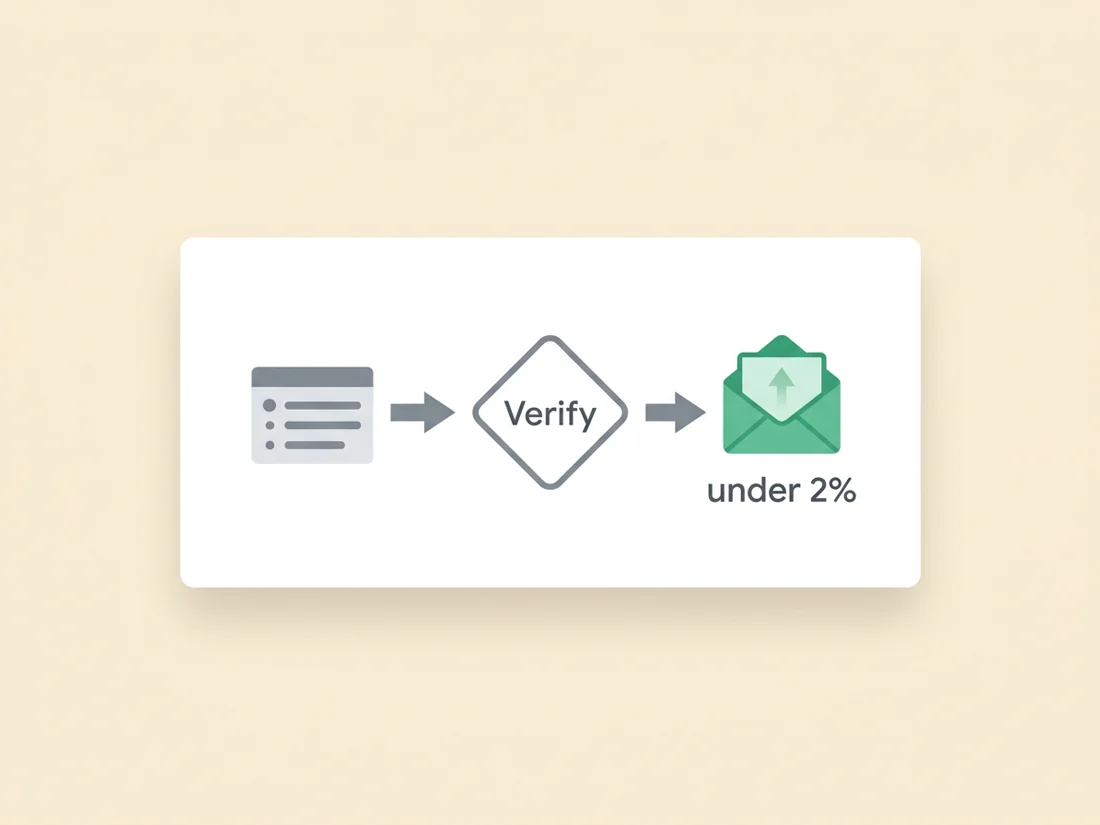 bounce rate and list hygiene view that protects cold email reply rate