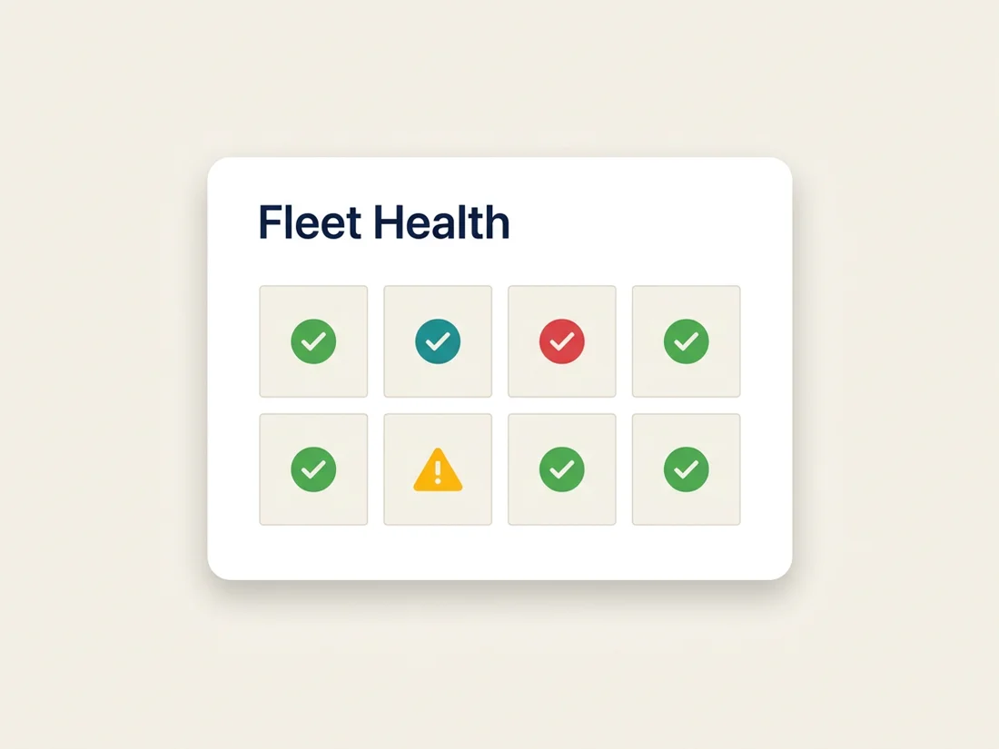A deliverability dashboard tracking inbox placement, complaint rate and bounce rate across a fleet of sending domains