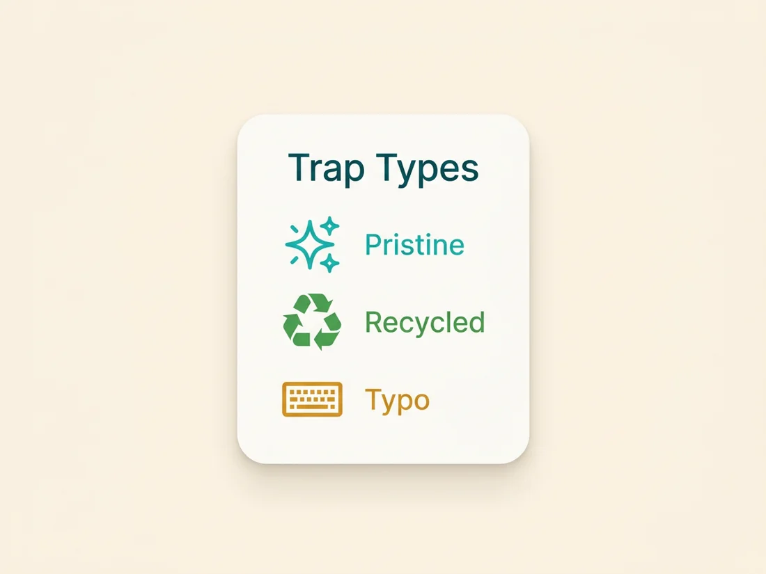 The main types of spam traps